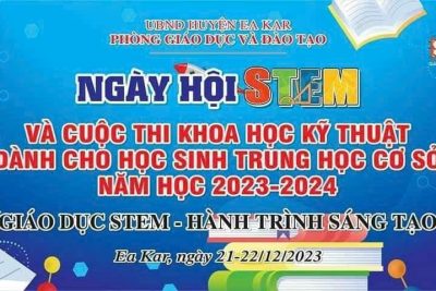 Ngày hội STEM và Cuộc thi KHKT-KN cấp huyện năm học 2023-2024